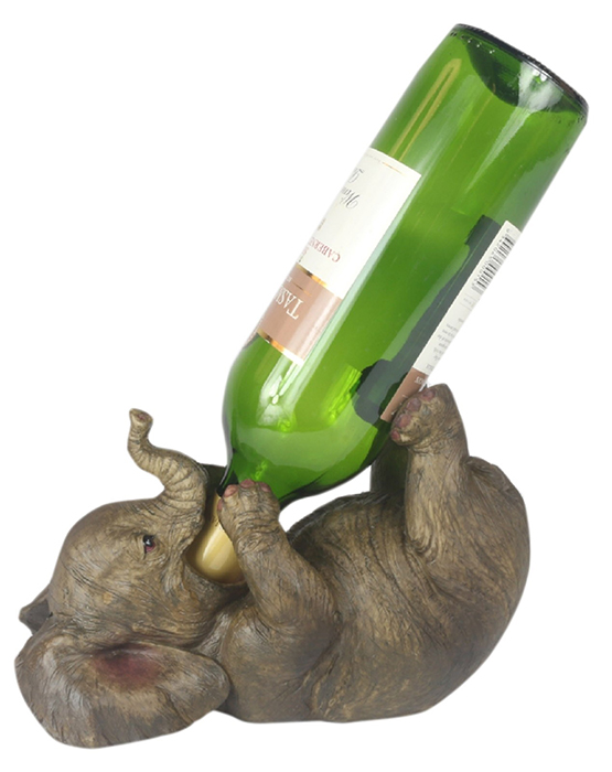 Resin Elephant Wine Holder